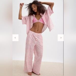 Free‎ people Summer Sleeper Printed Set Strawberry Shortcake Pjama Size L